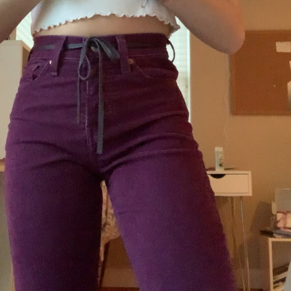 SOLD Levi wedgie straight purple corduroy